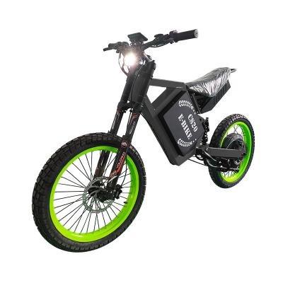 China Hot Selling Powerful Electric Bike Factory 3000W 72V Hezzo Dirt Lithium Battery Aluminum 17 Inch Long High Speed ​​Range 60km/h 72V 30AH for sale