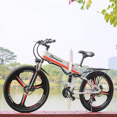 China Factory Direct Selling Aluminum Alloy SHENGMILO M80 Light Weight Customized Electric Bicycle 26 Inch Fat Tire Off Road E Bike Dirt Electric Bike for sale