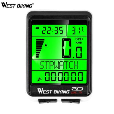 China Electirc Outdoor Bike Bases Bike Waterproof Wireless Bicycle BLE Stopwatch Computer GPS Bike Meter Recycling Computer Displays for sale