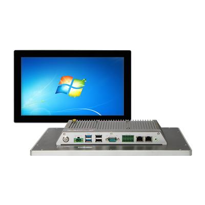 China Shockproof 13.3 Inch TFT Touch Screen Recessed Panel Industrial PC Powered By Intel Celeron J1900 / Core i5 4200U 6*COM 2*LAN 4*USB for sale