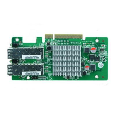 China Optical Card 2 x GbE SFP Desktop Port NIC Network Interface Card NMC Card Powered by Intel 82580EB Chip PCIe 8X for sale