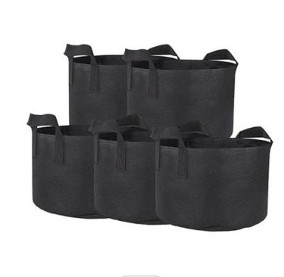 China 2022 Plant Growth Cheap Price Customized All Gallon All Size Polyester Plant Recycled Fabric Non Woven Pots Grow Bags With Handle for sale