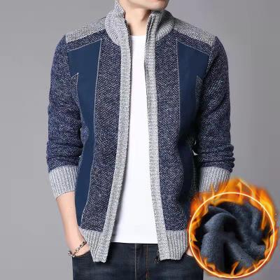 China Fall/winter anti-shrink plus fleece cardigan sweater coat plus size sweater for sale