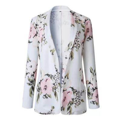 China Anti-Wrinkle/Autumn Hot Sale Spring Fashion Printed Long Sleeve Women Blazer for sale