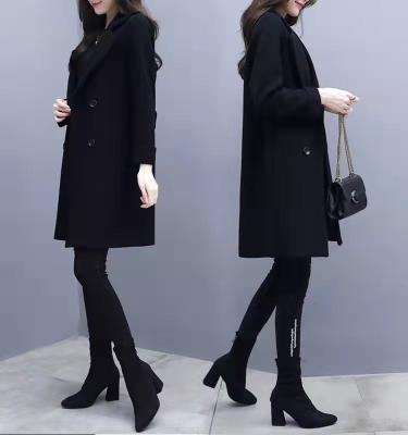 China Autumn/Winter Women's Wool Coat Breathable All-match Casual Long Sleeve Coat for sale