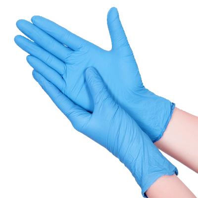 China ASTM D6319 Nitriles Disposable Waterproof Blue Powder Free 100% Medical Protective Examination Gloves for sale