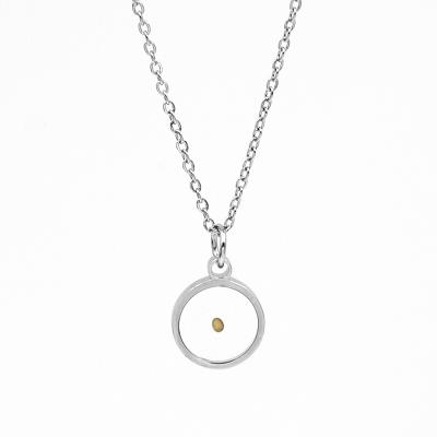 China Real Mustard Seed Necklace 100% Stainless Steel Religious Faith Necklaces For Women Christian Inspirational Jewelry Gift for sale