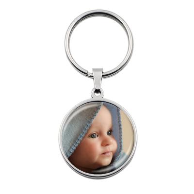 China Custom Personalized Daily Life Photo Key Chain For Mom Dad Baby Kids Grandpa Parents Family Birthday Gift for sale