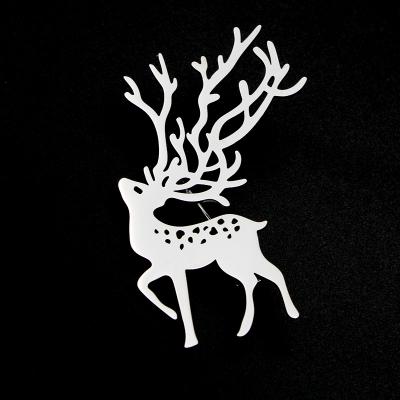 China Trendy Fashion Gold Plated Deer Brooches Stainless Steel Christmas New Year Brooch Pins For Women Unisex Jewelry Gifts for sale