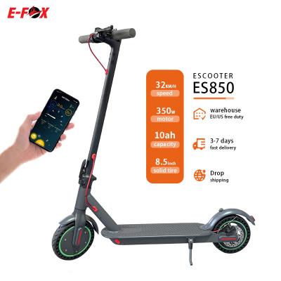 China free shipping elektrische unisex 8.5 inch skateboard scooter speed 350w 10ah adult electric scooter two wheel citycoco for sale