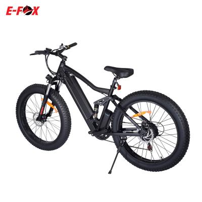 China Aluminum alloy E-FOX 26 inch 48v 10ah covered electric bicycle 500w 2 wheel e bikes electric bicycle lithium battery electric bicycle for sale