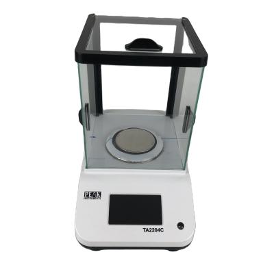 China USB Port Laboratory Touch Screen Digital Scale with High Precision 0.01mg Readability for sale