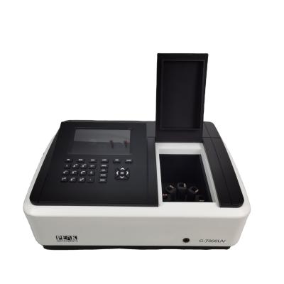 China 7 Inch LCD Display Single Beam Lab Spectrophotometer for Wavelength Range 320-1100nm for sale