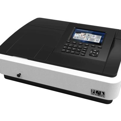 China Double Beam UV-Vis Spectrophotometer 190-1100nm Wavelength Range by Peak Instruments for sale