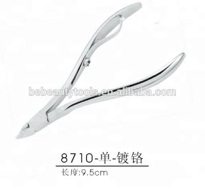 China Stainless Steel Chromeplate Removal Dead Skin Callus Remover Half Jaw Manicure Dead Outdoor Cuticle Nail Trimming Pliers for sale