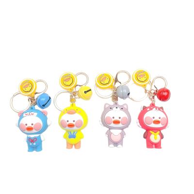 China Nice Key Decoration Promotional Soft Rubber Personalized Keychains for sale