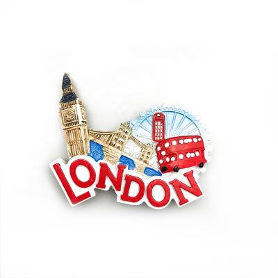 China Shape Resin Fridge Magnet Tourist Souvenirs 3D Fridge Magnets For London for sale