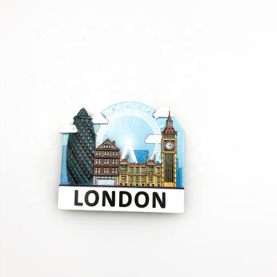 China Hotel And Resort OEM Customized Resin Personalized Fridge Magnets London Decor for sale