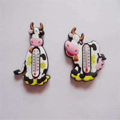 China Wholesale OEM ODM Cartoon Soft Rubber Cute Cow Magnetic Custom Shaped Magnets For Fridge for sale