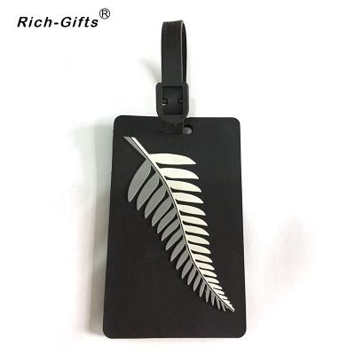 China PVC Customized PVC 3D Tree Leaves LOGO Luggage Tags For Travler (RL-0017) for sale