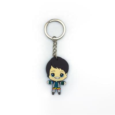 China Soft PVC Rubber Promotional Gift Key Decoration Personalized Key Chain for sale