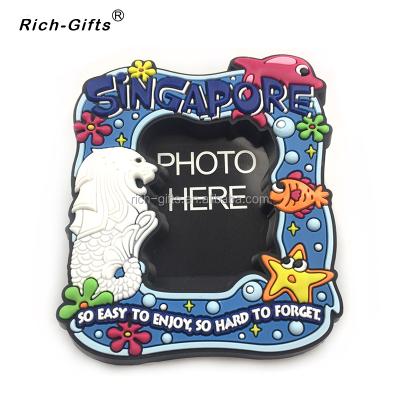 China Home Decoration Custom Eco - Friendly Soft Rubber 3D Magnet Photo Frame For Home Decoration for sale