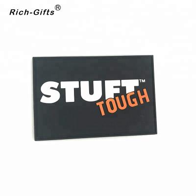 China Viable Custom Logo PVC Bag Labels For Bag for sale