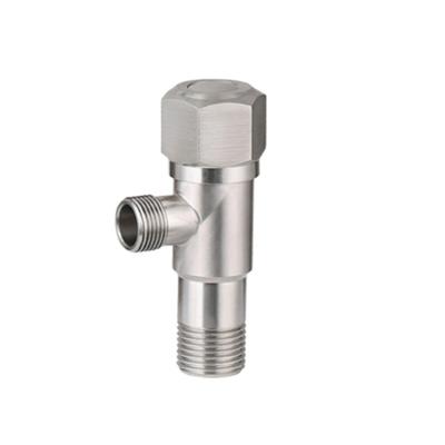 China 304 Brushed OEM 90 Degree Outdoor Commercial Price Quick Open Ss304 Stainless Chinese Angle Valve for sale