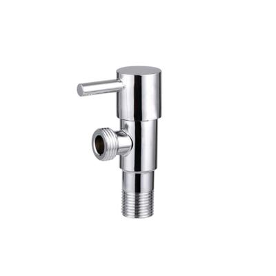 China 201 Plating 201 Items Bathroom Polishing Plating Sanitary Angle Valve for sale