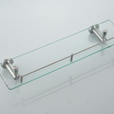 China Good Quality Modern Durable Wall Mounted Bathroom Glass Shelf Rack Accessories for sale