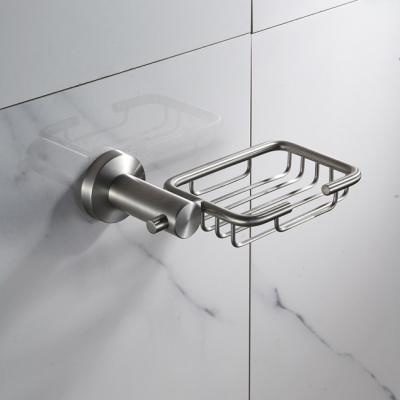 China Factory Direct Sales 304 Stainless Steel Modern Bathroom Accessories Wall Mounted Soap Dish Basket Holder for sale