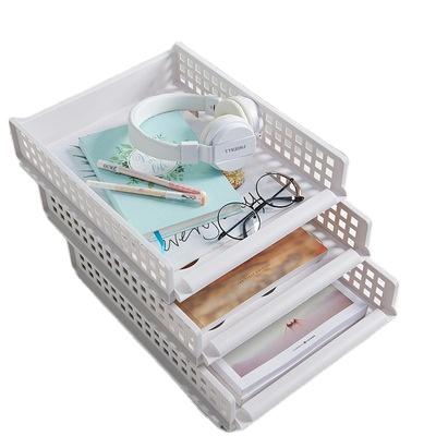 China Sustainable PP Plastic Clothes Organizer Bin Plastic Storage Box 28*34*6 for sale