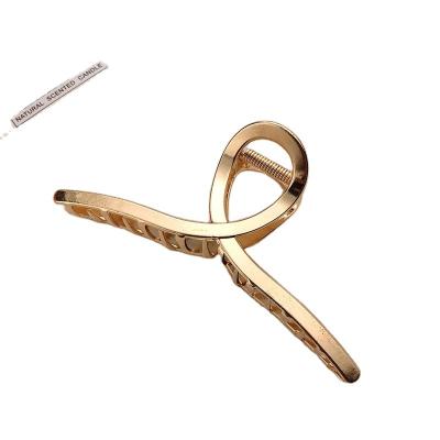 China 2022 New Women's Dresser Elegant Gold Metal Hair Claw Vintage Silver Hollow Geometric Hair Clips Headband Hairpin Fashion Hair Accessories for sale