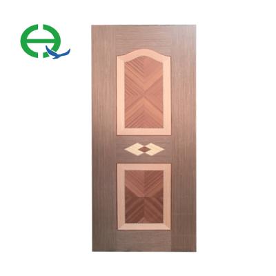 China Swing Black Walnut Wood High Quality Natural Veneer Molded Plywood Door Skin for sale