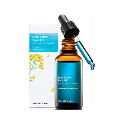 China Private label plant extract pure natural organic anti wrinkle anti aging moisturizing blue tansy face oil for sale