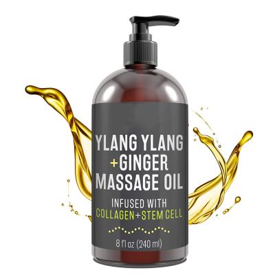 China Natural Hydrating Skin Revitalizer Private Label Anti Cellulite Fat Burning Massage Oil for sale