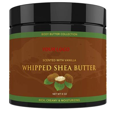 China Defect Clearing OEM Moisturizing Whipped Shea Butter Body Lotion Scent With Vanilla Rich Creamer for sale