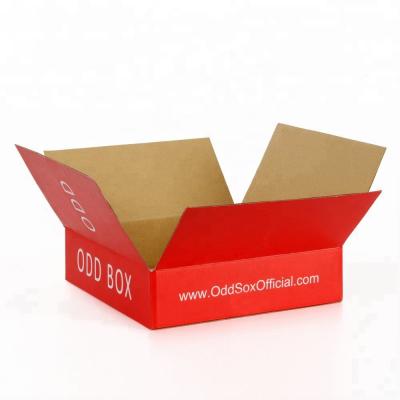 China Wholesale Empty Custom Recyclable Logo Color Print Corrugated Cardboard Produce Small Gift Packaging Paper Box for sale