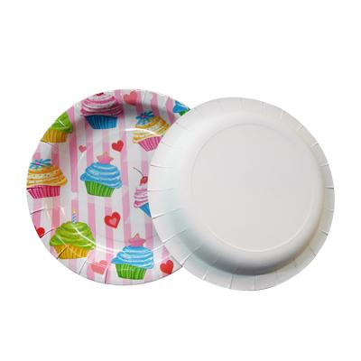 China Custom Luxury Wedding Party Disposable Paper Division Custom Logo Eco Friendly Dishes for sale