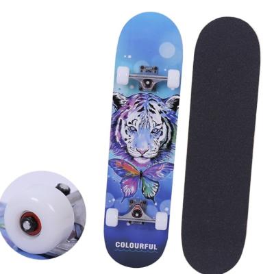 China LOGO Rocker Kids Youth OEM Custom High Speed ​​Canadian Maple Skateboard Doubles Skateboard Wood for sale