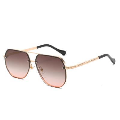 China Fashionable metal frame soft border glasses men's and women's fashion sunglasses new 2505 frameless sunglasses for sale