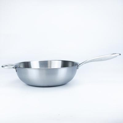 China Viable Manufacturer Kitchen Spanish Chinese Professional Seafood Cooking Pot Stainless Steel Frying Pan Seafood Rice Pot for sale