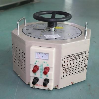 China SVC 5kva Single Phase Manual Adjustable Voltage Regulator Variac Transformer For Generator for sale