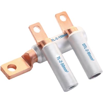 China DTL-2 Square Head Crimping Bimetal Lug Copper-Aluminum Cable Terminal Lug Series DTL-2- 35 for sale