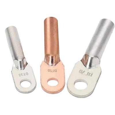 China DT10-DT800 High Quality Power Cable End Lugs DT-50 Welding Copper Hook 99.9% Oil-plugging Copper (Oil Plugging) for sale