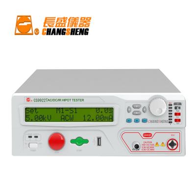 China CS9922T multi-function test provide insulation and Changsheng cs9922t DCW/IR safety withstand voltage tester ACW for sale