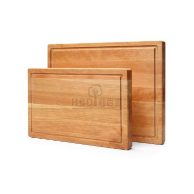 China 2 sustainable pieces of solid cherry wood cheese board in natural finishing for sale