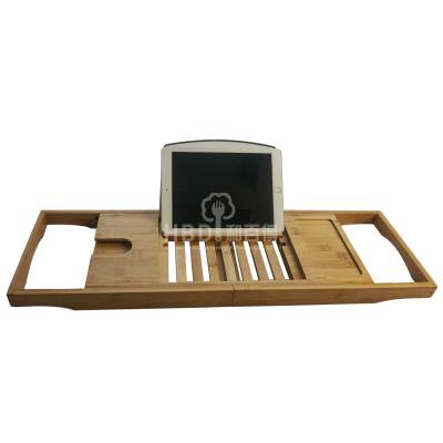 China Viable Extendable Bamboo Adjustable Reading Rack for Book Cart Tray for sale