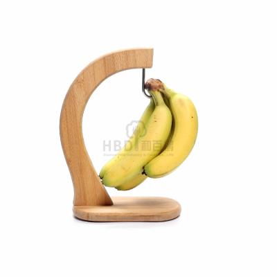 China Viable Keep Fruit Fresh Natural Eco-friendly Custom Holder Bamboo Banana Hanger for sale