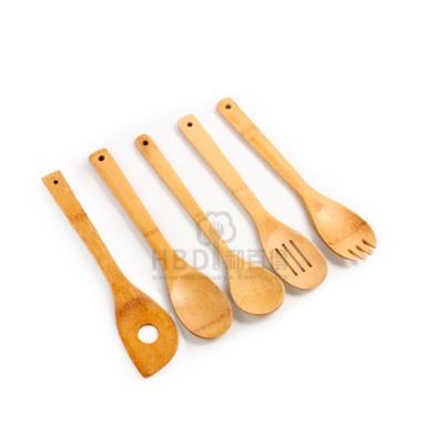 China Stocked Kitchen Accessories Cooking Tools Kitchen Spatula Wooden Bamboo Kitchenware Utensils for sale